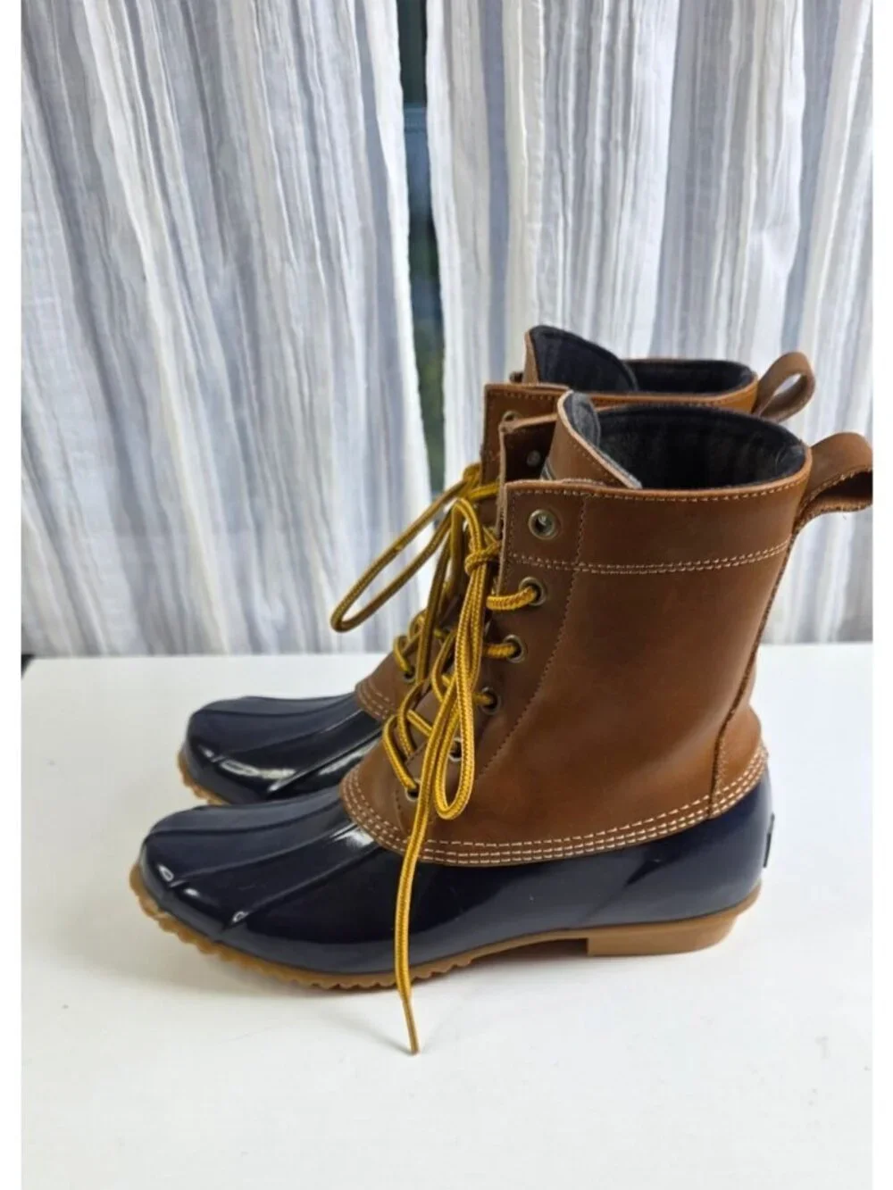 G.H. Bass Harlequin Duck Style All Weather Boots Size 8 Women's